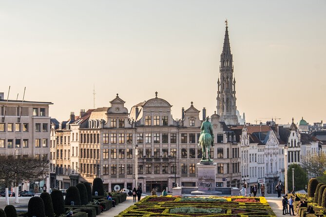 A Self-Guided Tour of Brussels: From Medieval to Modern Times - Palais du Justice and Grande Roue views that connect the whole walk