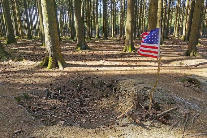 Bastogne Battle of the Bulge from Brussels (semi-private) - Mardasson Memorial, the star-shaped scale of resistance