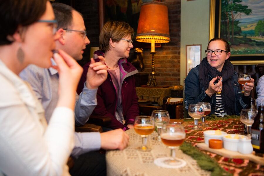 Bruges: Belgian Beer Tour with Chocolate Pairing - Entering Bruges Beer Spa Mode and Kicking Off With a Tasting Game