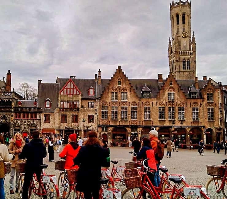 Bruges: Guided Retro Bike Tour of Highlights and Hidden Gems - Market Square and the Belfry: the Bruges you can navigate by