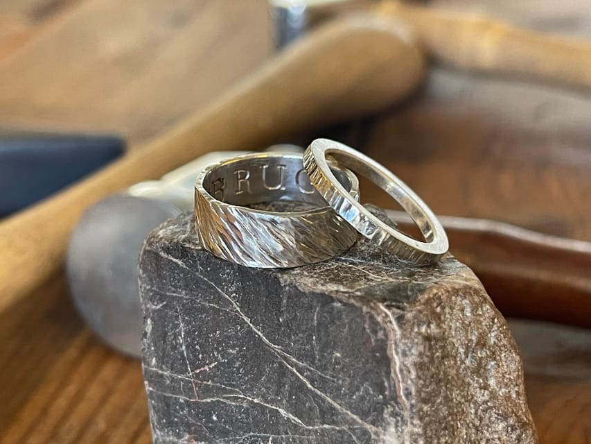 Bruges: Silver Ring-Making Workshop - Stamping a Personal Message Inside the Ring