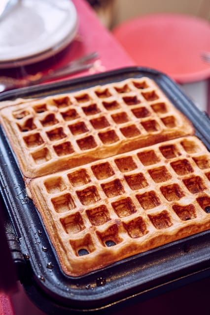 Brussels: Belgian Waffle Making Workshop with Beer Tasting - Beer batter 101, step-by-step at the cooking stations