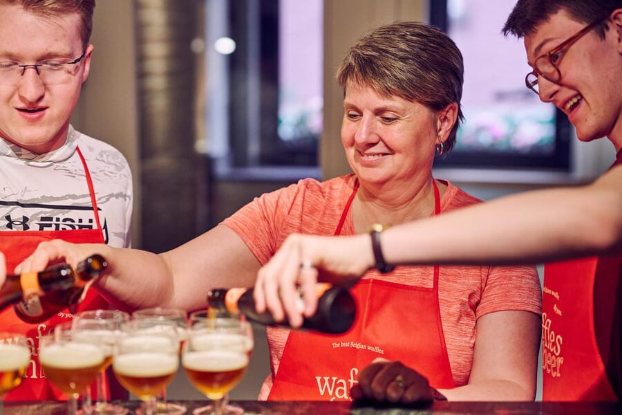 Brussels: Belgian Waffle Making Workshop with Beer Tasting - The 3-beer tasting that guides your waffle batter choice