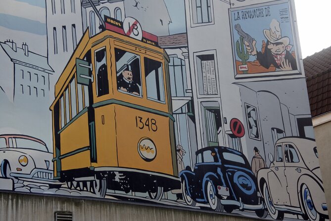 Comic Book Tour in Brussels - Broussaille mural walls: street art, named authors, and the clear line lesson