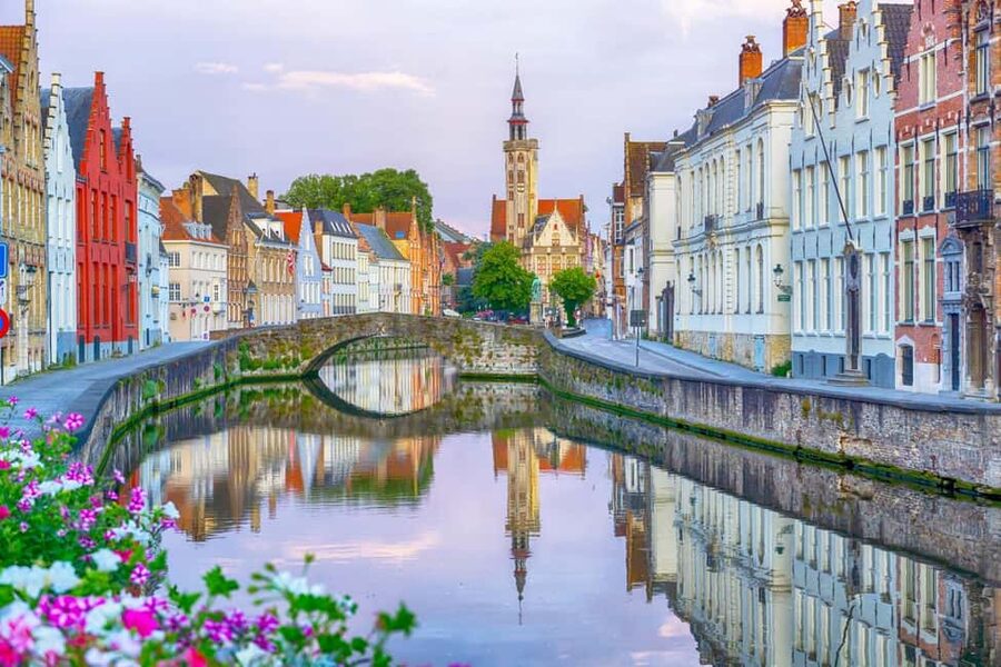 From Amsterdam: Bruges Full-Day Tour - The 3-hour city-center orientation from the bus