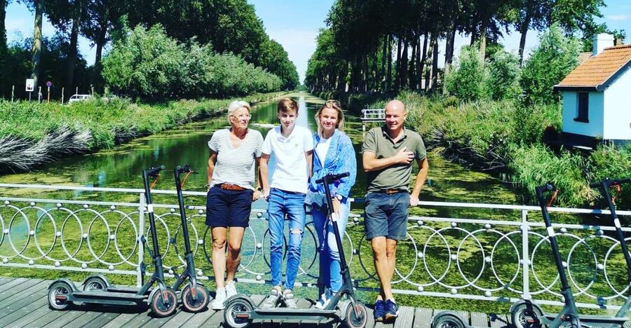 From Bruges to Damme: Private Electric Scooter tour - Canal-side views, windmills, and a possible drink stop in Damme