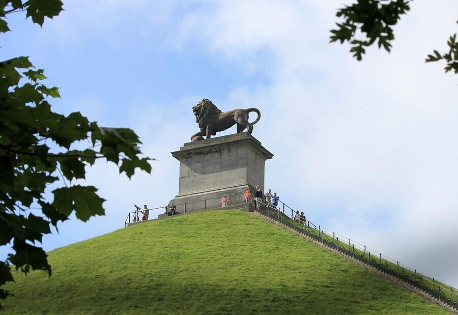 From Brussels : Napoleon's Last Battle of Waterloo Tour - Lion’s Mound and Waterloo town: where the explanations have room to breathe
