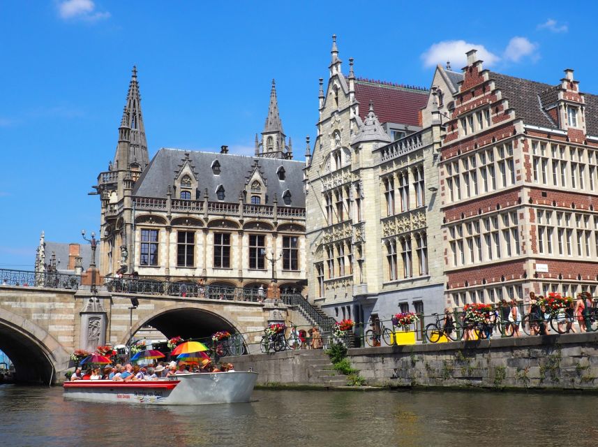 Ghent: 40 Minute Medieval Center Guided Boat Tour - Entering Ghent’s medieval harbor from the water