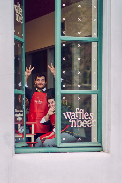 Ghent: Belgian Waffle-Making Workshop with Beer Tasting - Decorating like it is a Belgian dessert experiment