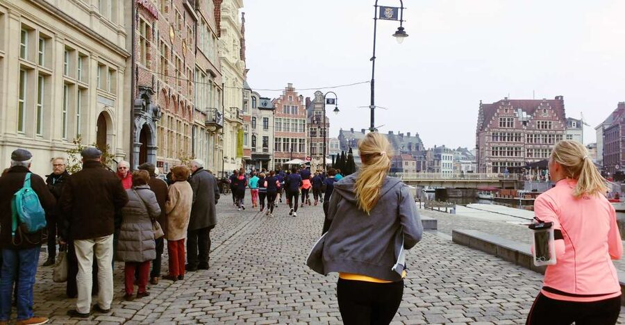 Ghent Running and Sightseeing Tour - Kouter to World Expo links, and why the start matters