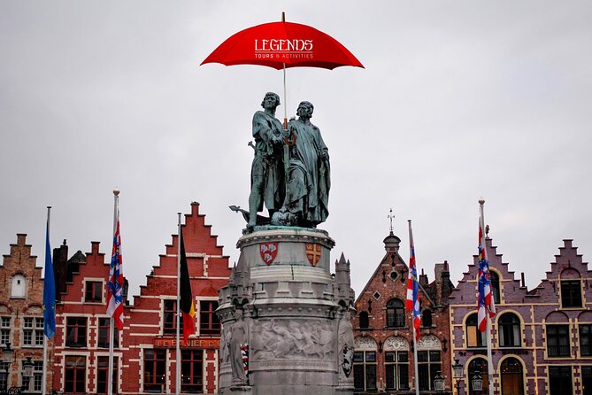 Historical Walking Tour: Legends of Bruges - Huidenvettersplein tannery square to Burg Square: from smelly trade to political heart