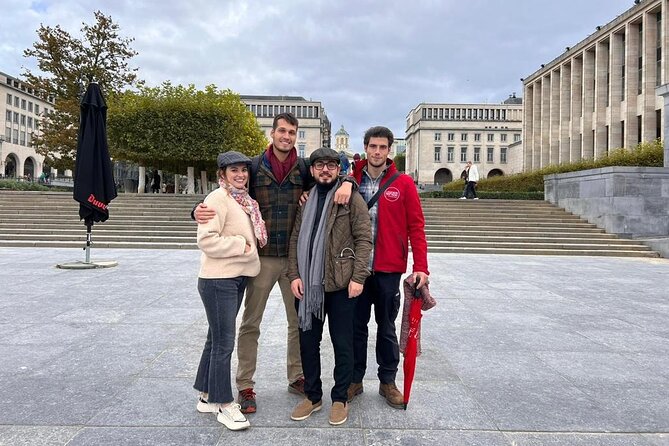 Historical Walking Tour: The Story of Brussels - by Legends - Royal Square and Mont des Arts, the payoff view at the end