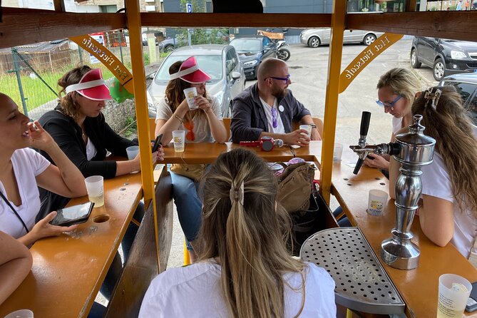Private Beer Bike Tour in Hotton in the Belgian Ardennes - What you drink onboard: beer, sparkling wine, and soft drinks