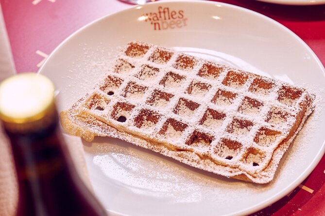 The Waffles 'n Beer Workshop in Brussels Centre - Bake, toppings, and beer pairing at the table